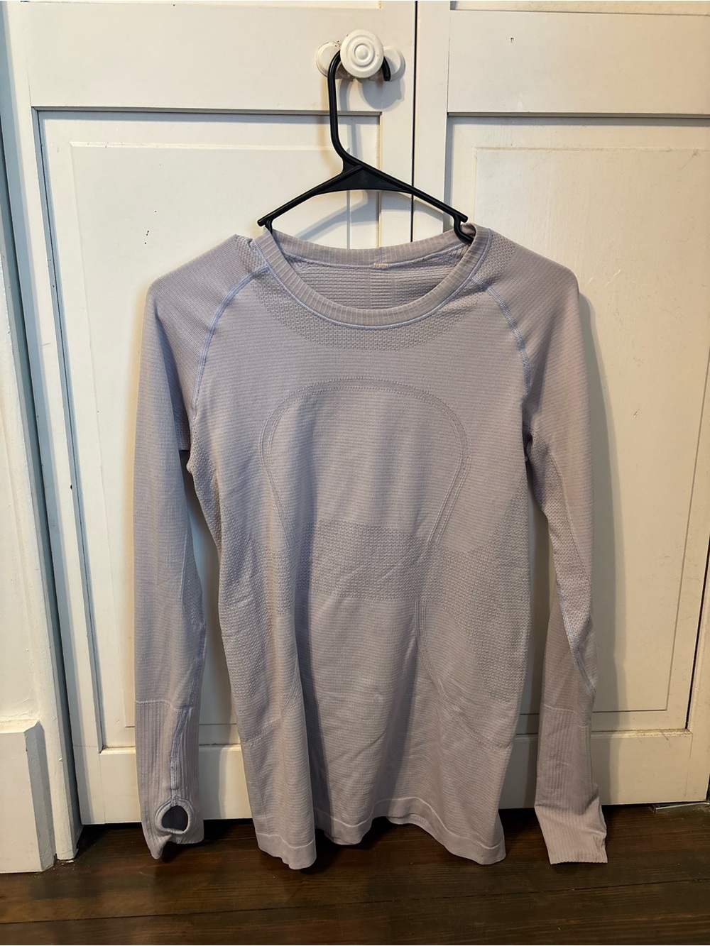 lululemon athletica Long Sleeve Crew Top in Light Lavender